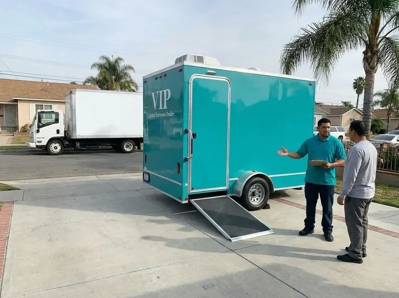 VIP Luxury Restroom Trailers in Compton, CA